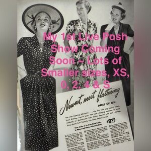 🐞 $7 per piece or 2 for $11 🐞

My 1st Live Posh Show~please join me 🐞